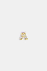 Iced Letter Pendant - 12mm