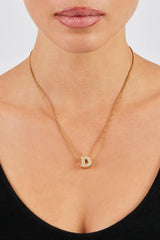 Iced Letter Pendant - 12mm