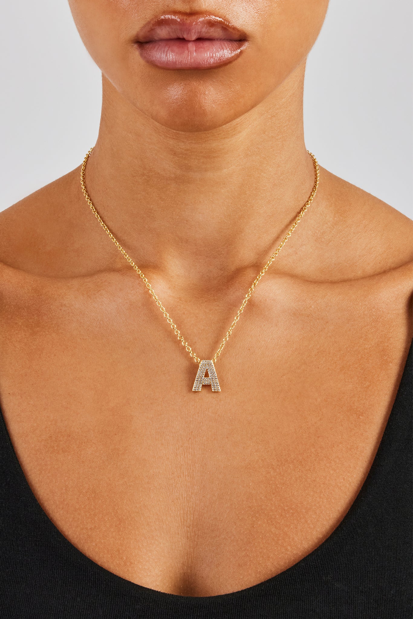 Iced Balloon Buchstabenkette - 20mm - Gold