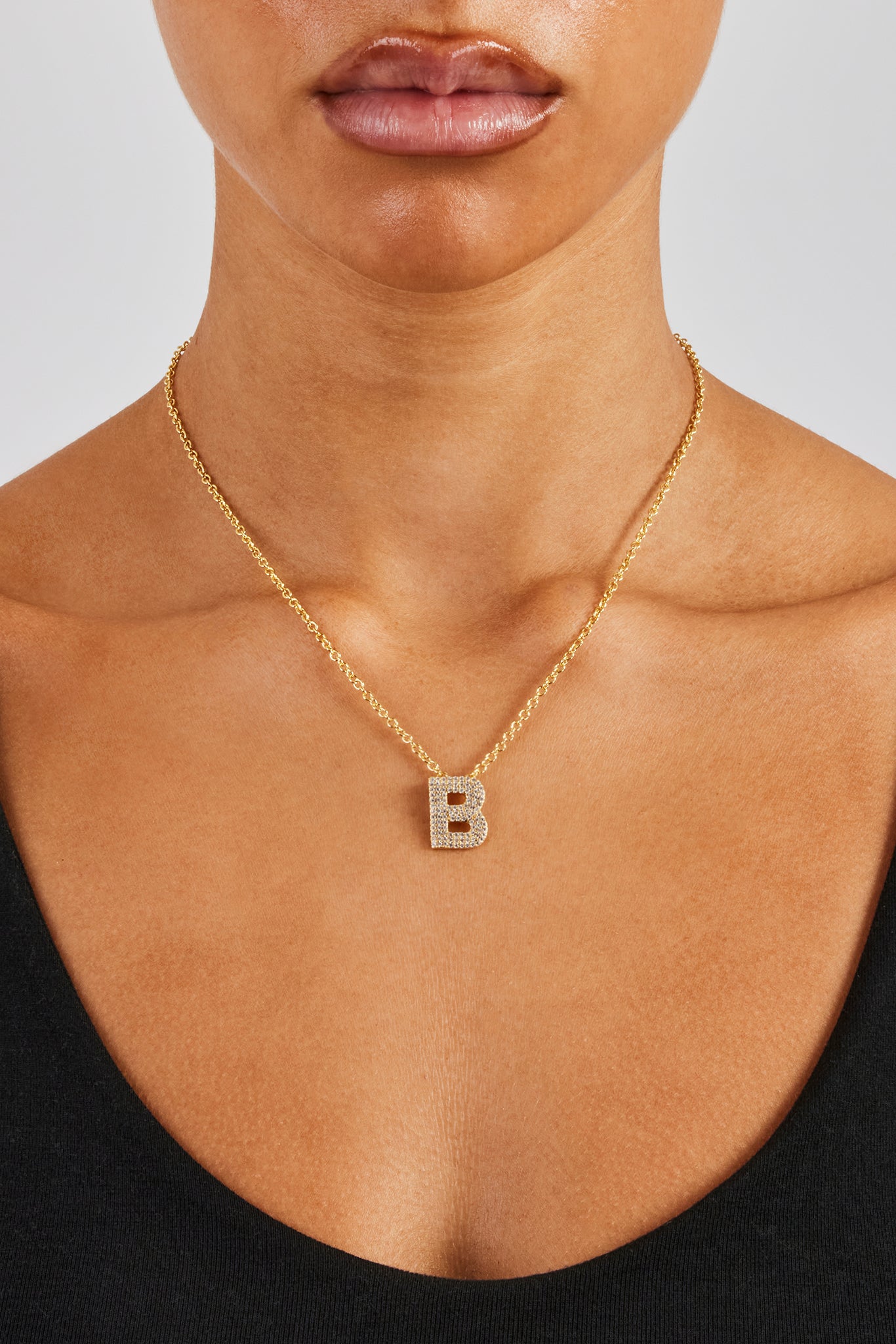 Iced Balloon Buchstabenkette - 20mm - Gold