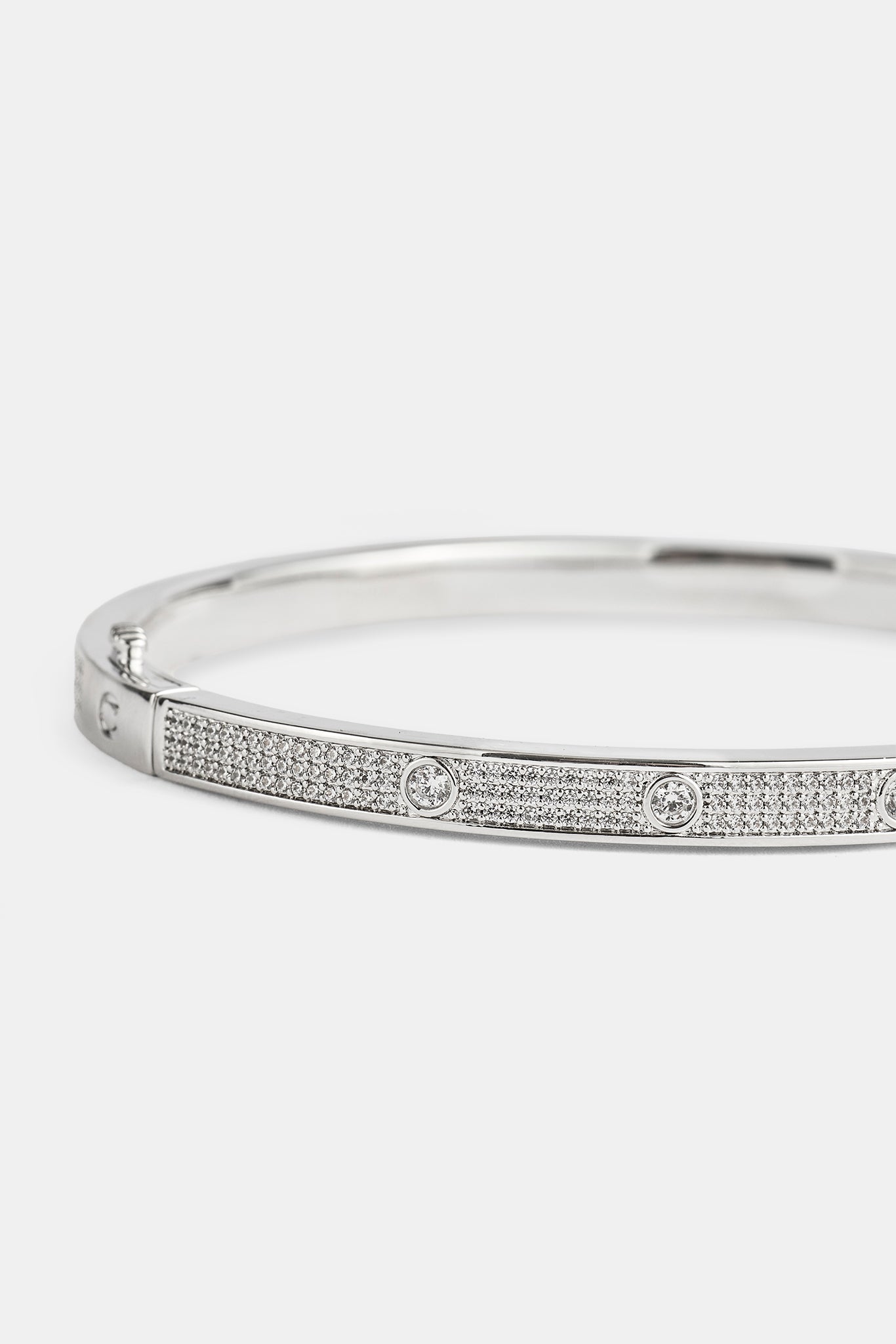 Iced Pave Gemstone Bangle - 5mm