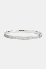 Iced Pave Gemstone Bangle - 5mm