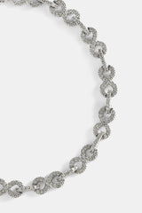 Iced Infinity Link Armband - 6 mm