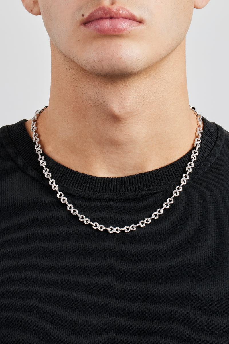 Iced Infinity Link Chain - 6mm