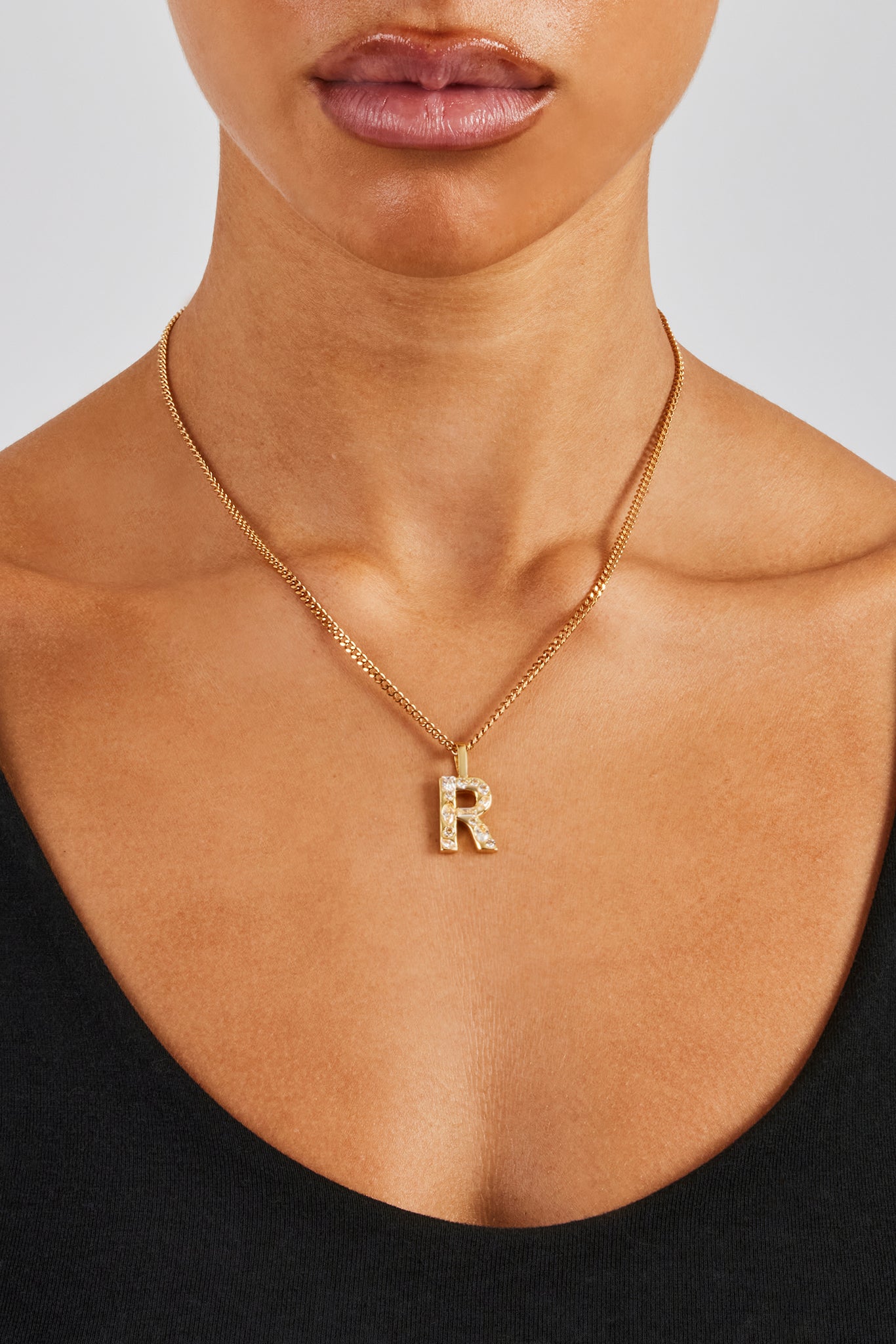 Pendants With Letters Iced Mixed Stone Letter Pendant - 25mm | Womens Pendants | Shop Letter ...