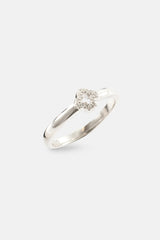 Bandring mit Eismotiv-Umriss – 6 mm – Weiß