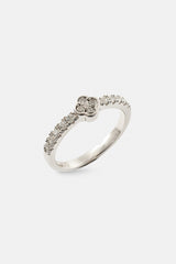 Iced Motif Ring - 6mm