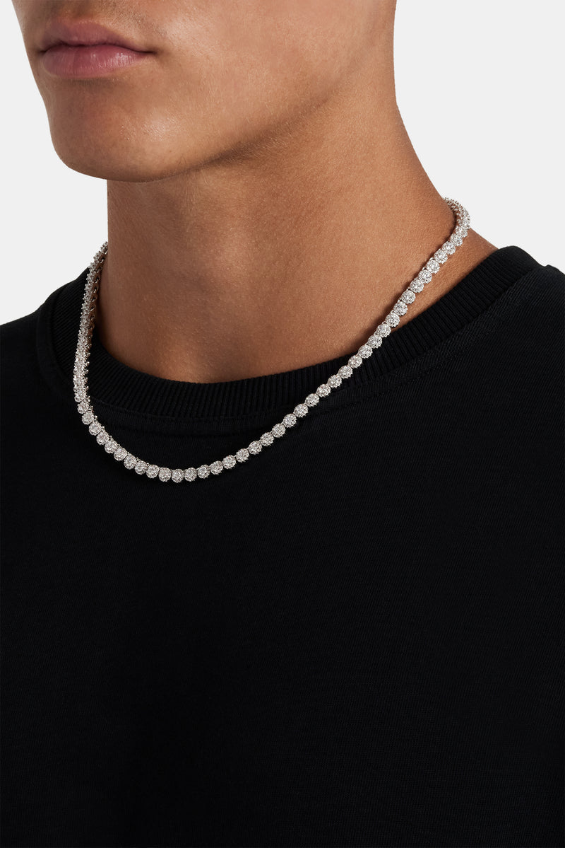 Iced Round Connecting Chain 5mm Mens Chains Shop Tennis