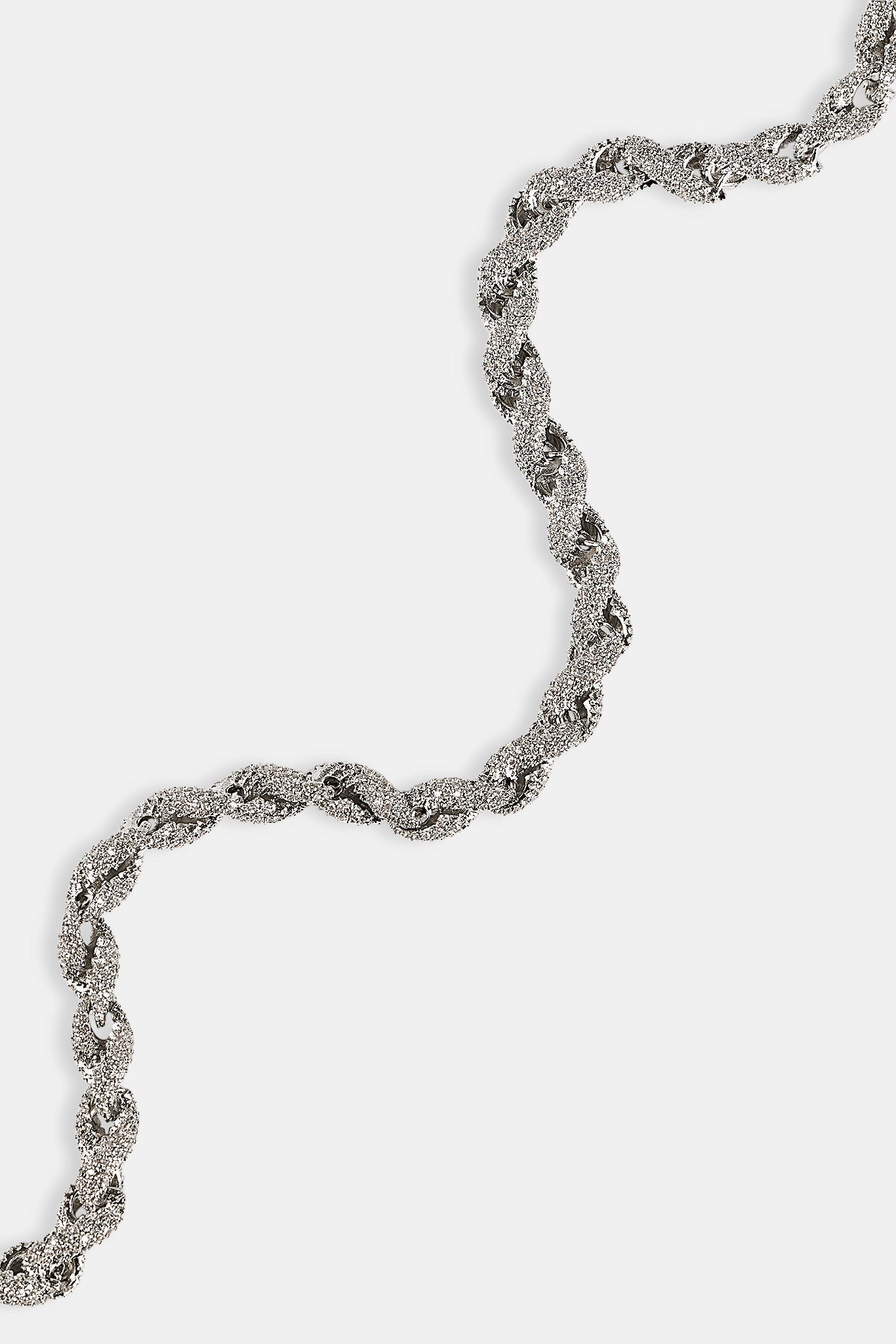 Iced Rope Chain - 6mm - White