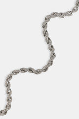 Iced Rope Chain - 6mm - White