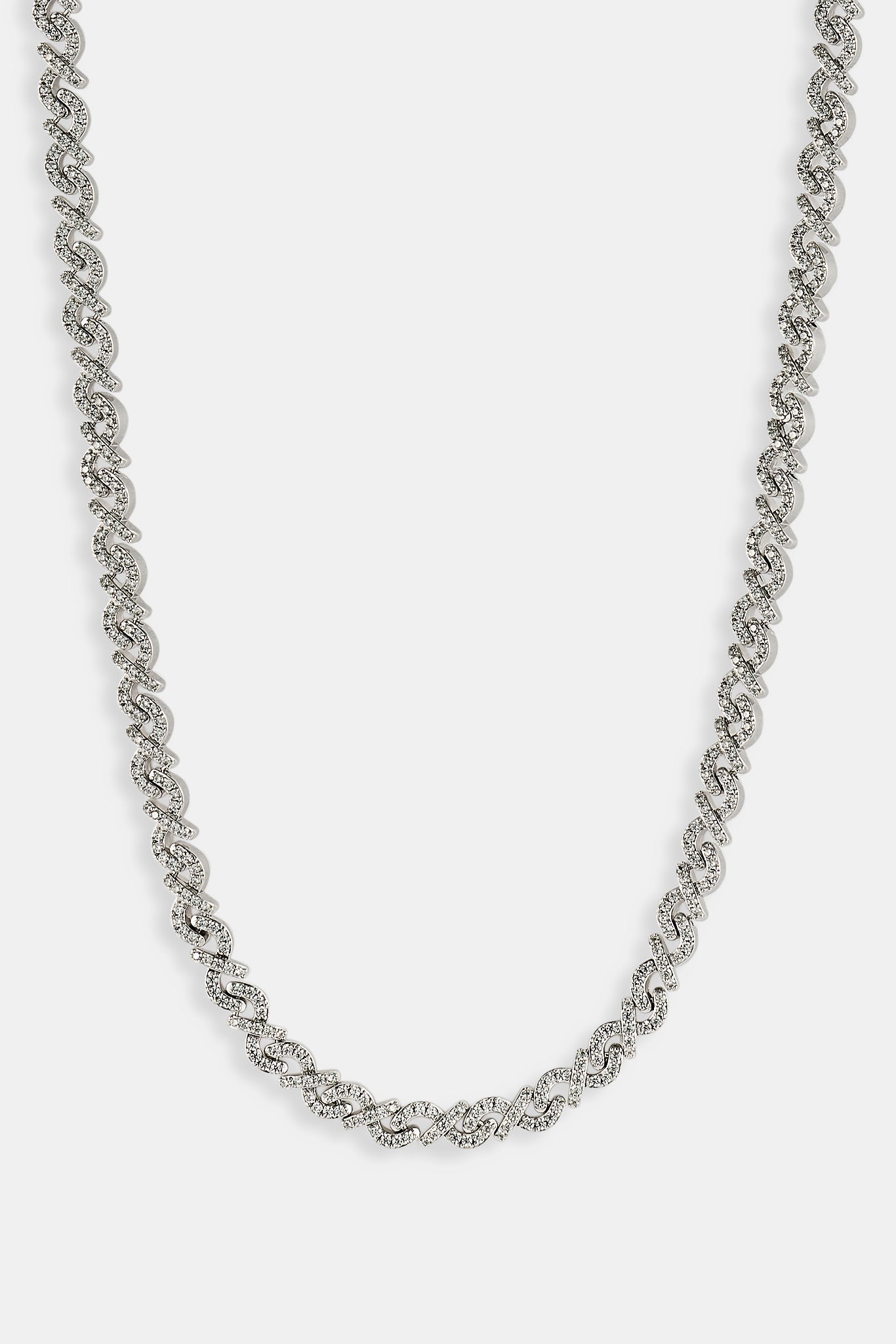 Iced Scattered Stone Chain - 6mm