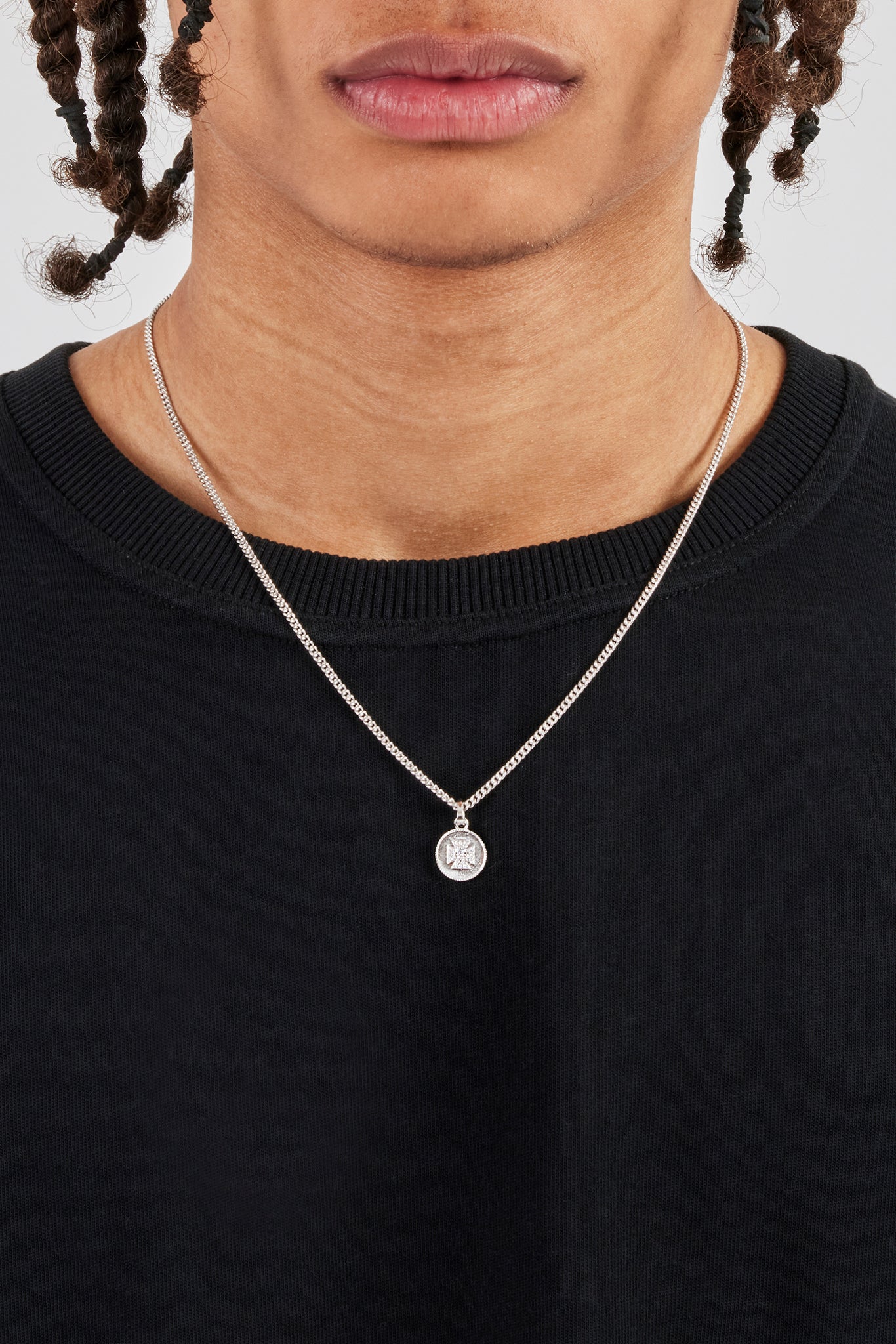 Halskette mit Mikro-Eismotiv – 12 mm