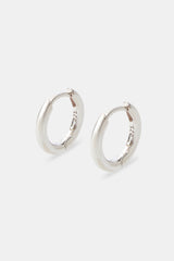 Polished Micro Huggie Earrings - 12mm