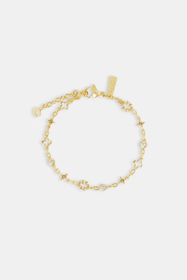 Rolo-Armband mit gemischten Motiven