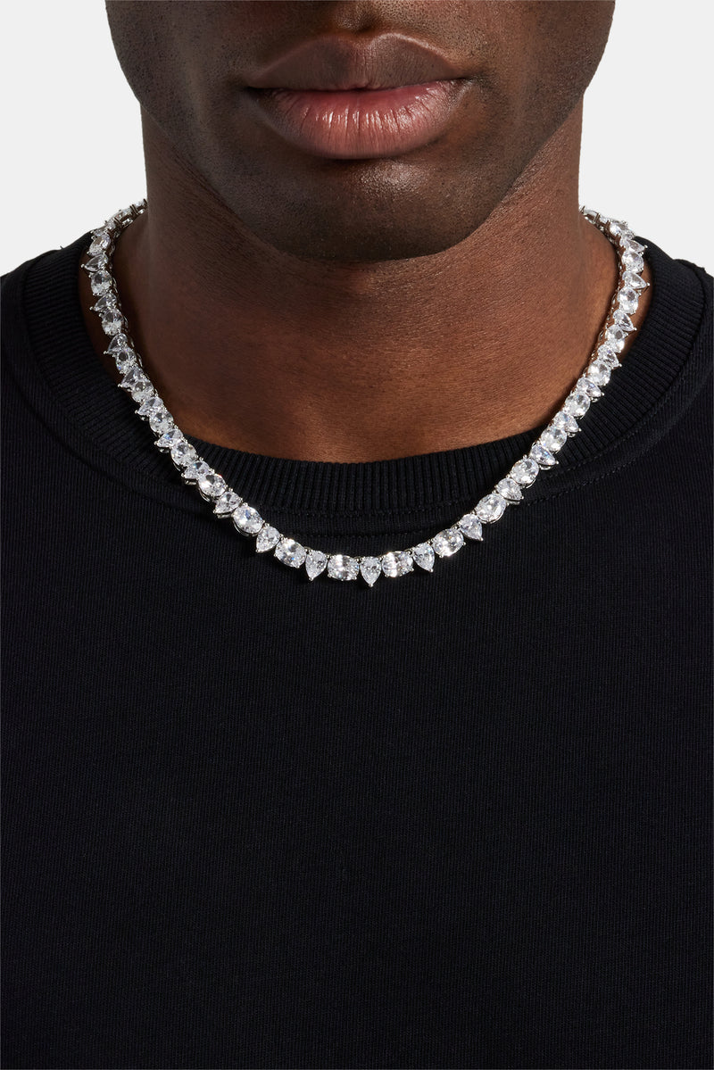 Oval Pear Tennis Chain 8mm Mens Chains Shop Tennis Chains