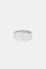 Polished Double Row Ring - 8mm