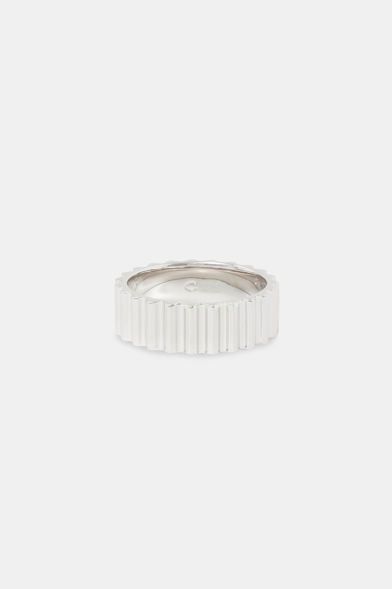 Polierter Ridge-Ring – 8 mm
