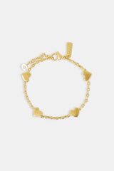 Polished Heart Bracelet - 8mm