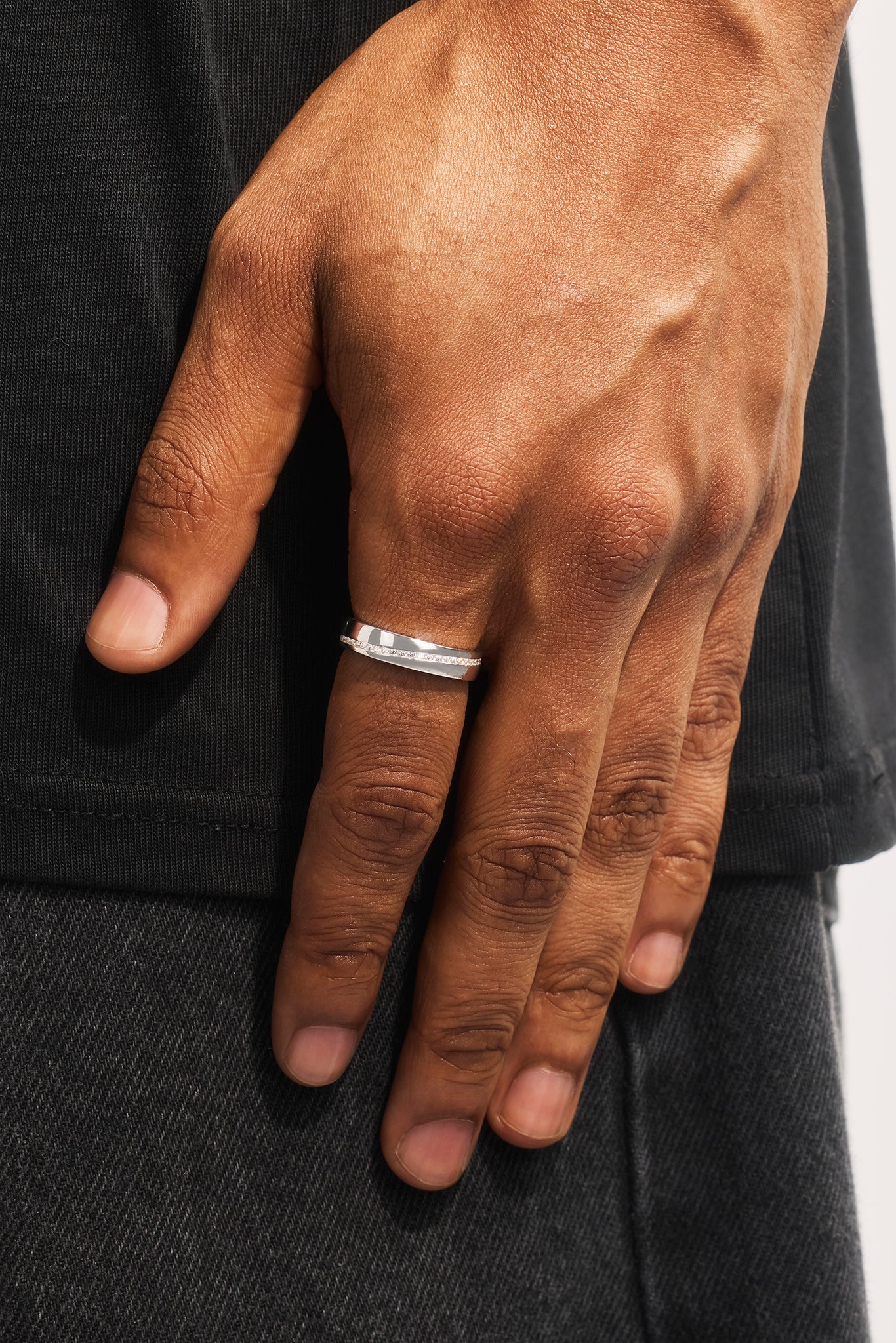 Polished & Iced Mix Ring - 5mm