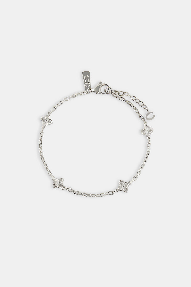 Polished Motif Rolo Bracelet - 8mm