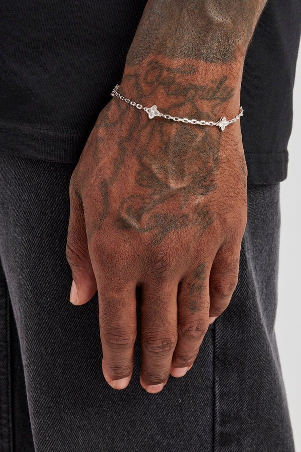 Polished Motif Rolo Bracelet - 8mm