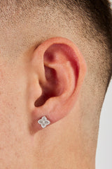 Polished Motif Stud Earrings - 8mm