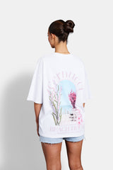 Cernucci Beach House Grafik-T-Shirt - Weiß