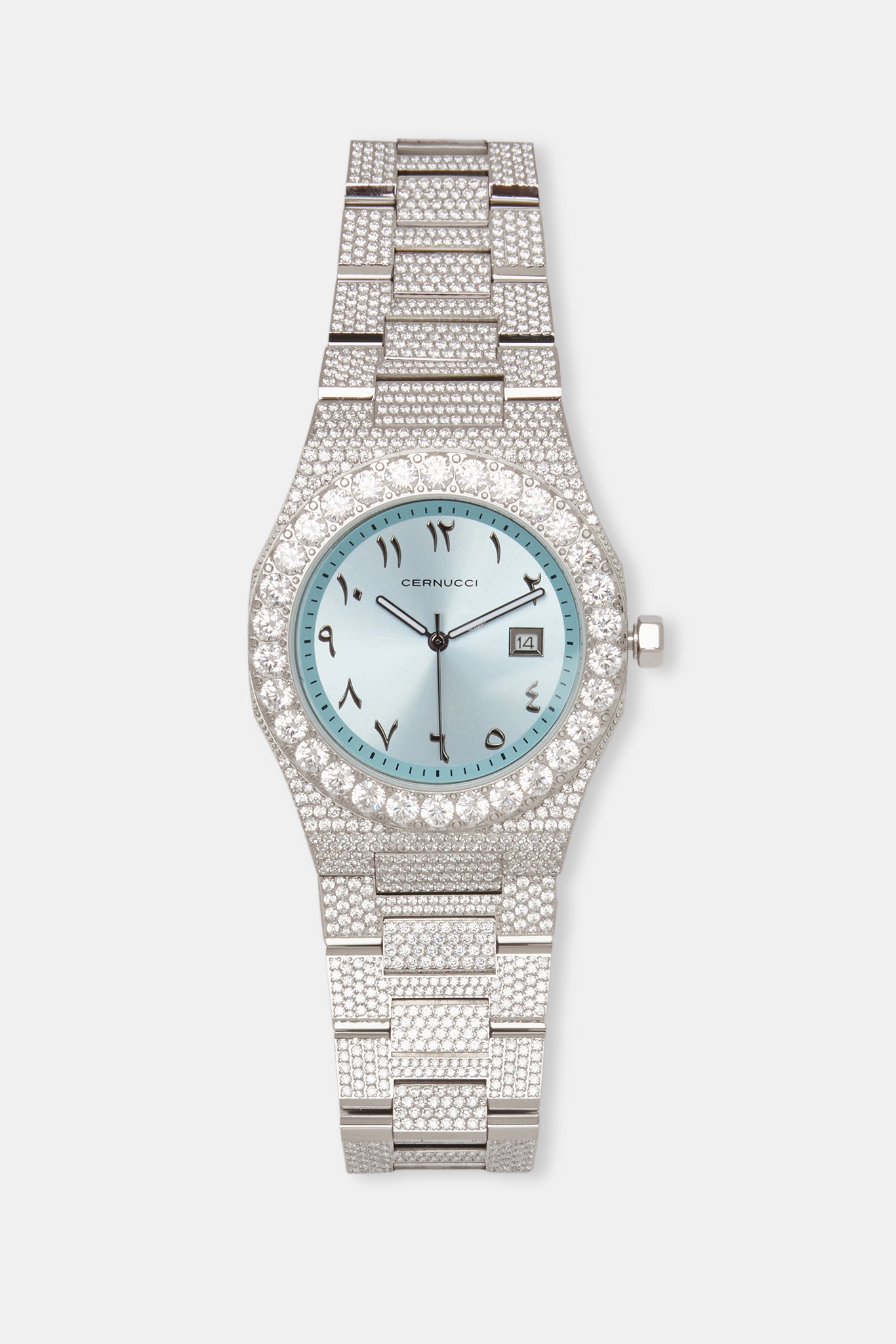 Cernucci – Blaue Iced-Uhr