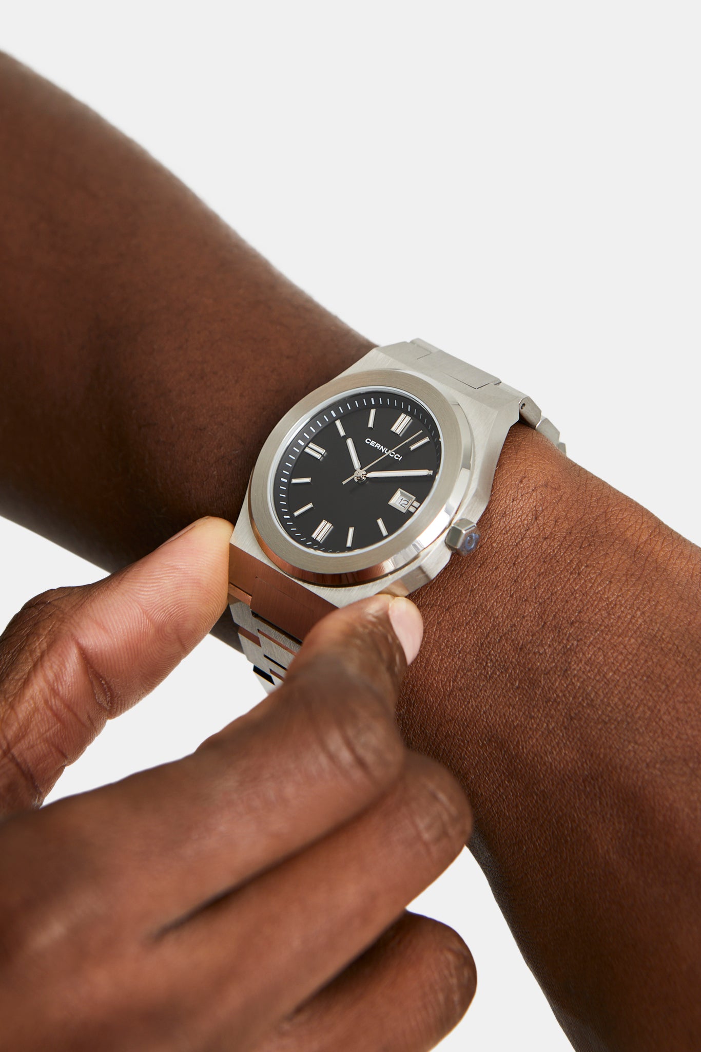 Cernucci Polierte Uhr - Schwarz