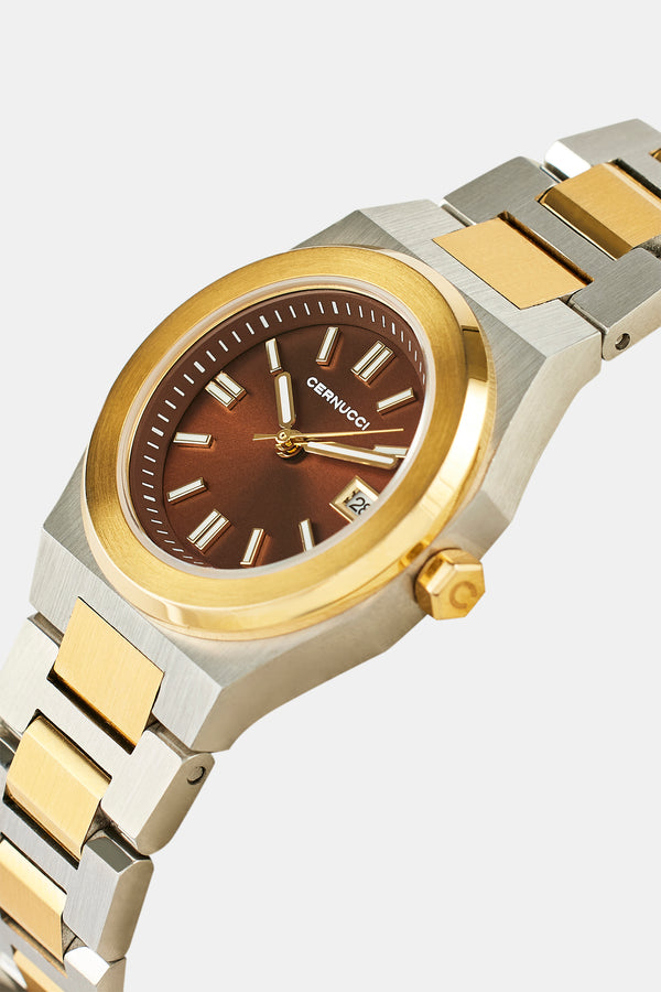 Cernucci Zweifarbige Uhr - Silber