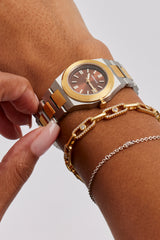 Cernucci Zweifarbige Uhr - Silber