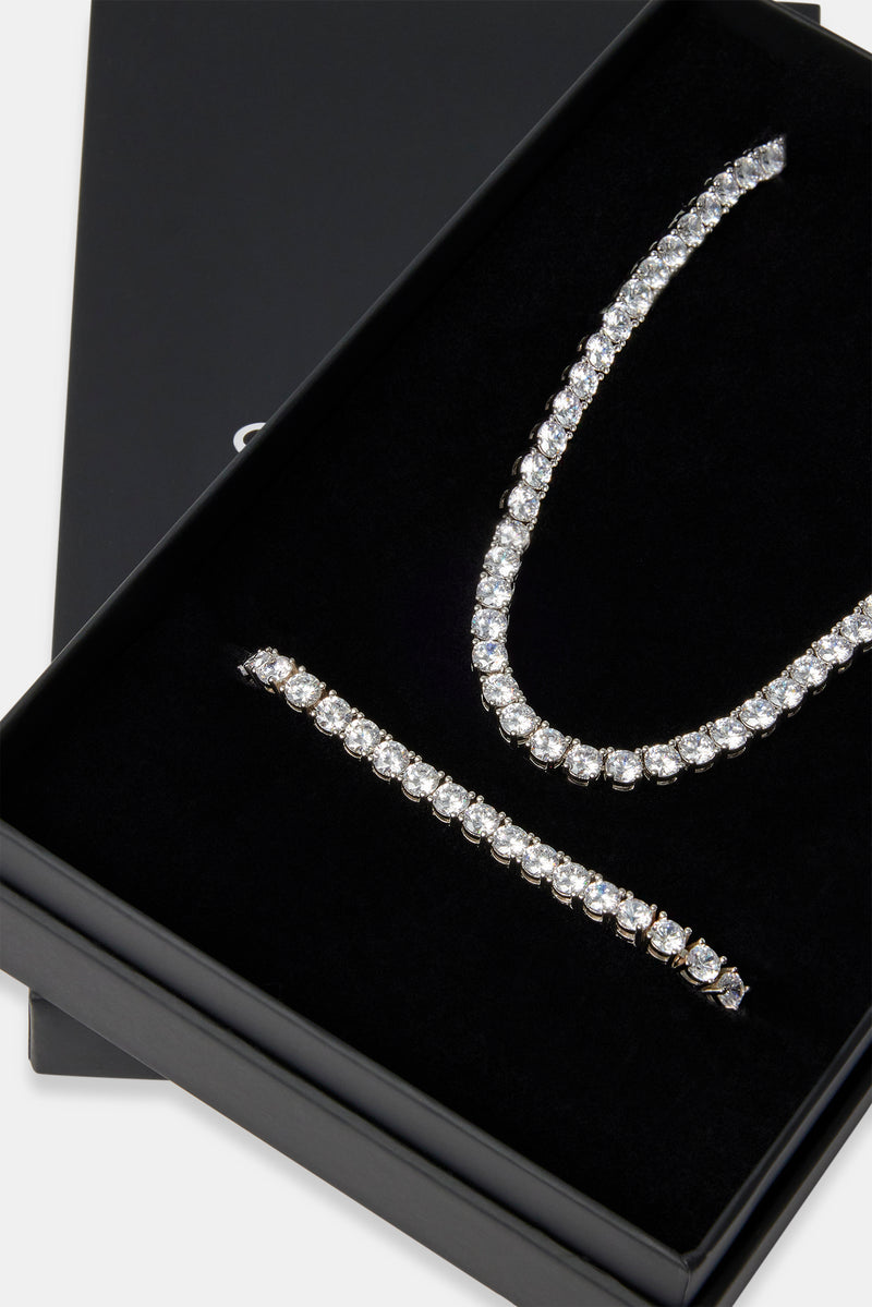 5mm Tennis Chain Bracelet Set Mens Gift Sets Shop Jewellery