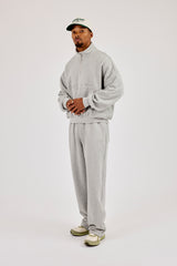 Logo Embossed Sweater - Grey Marl