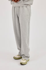 Logo Embossed Relaxed Jogger - Grey Marl