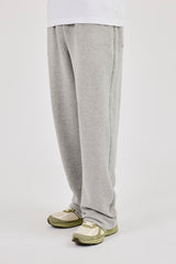Logo Embossed Relaxed Jogger - Grey Marl