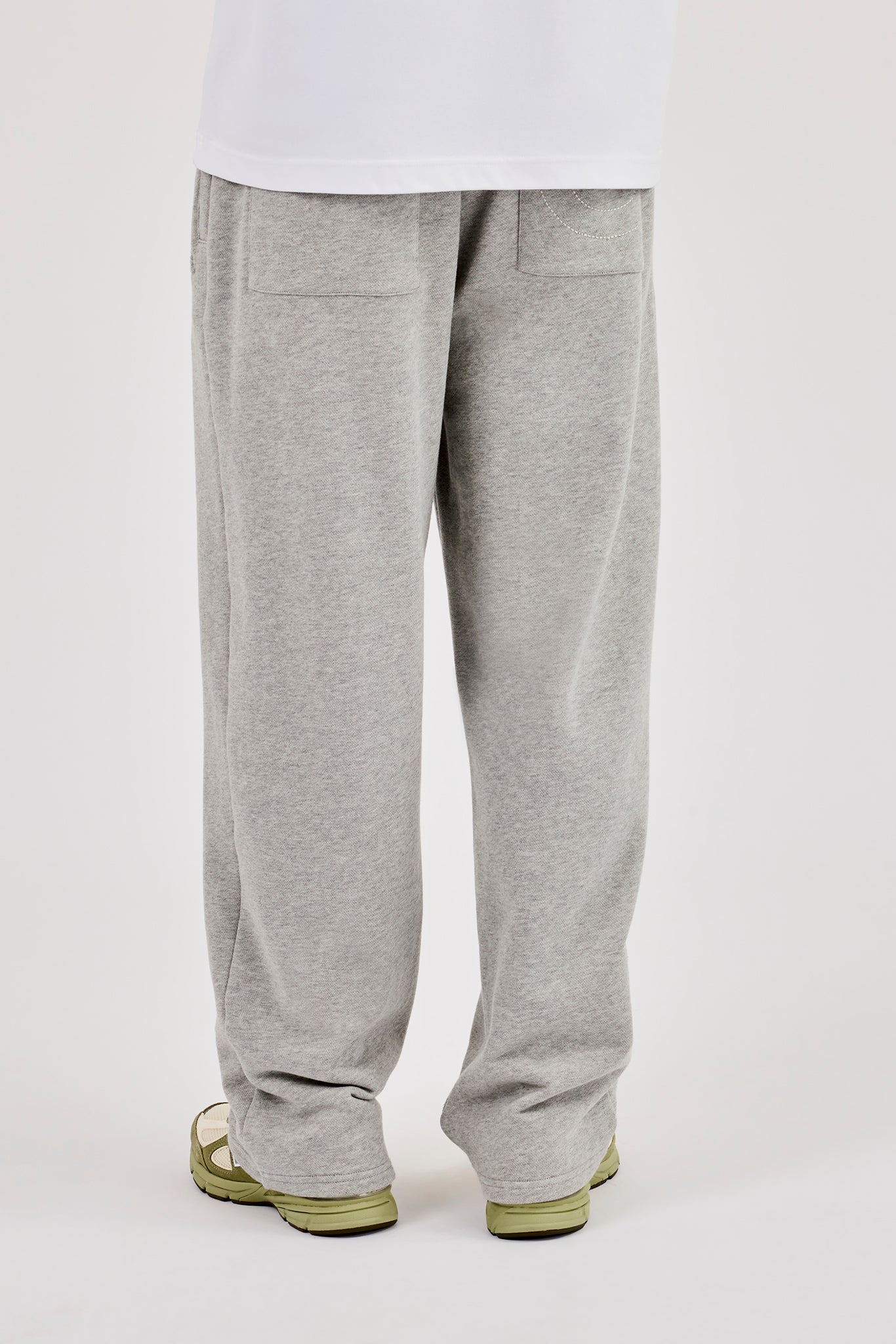 Logo Embossed Relaxed Jogger - Grey Marl