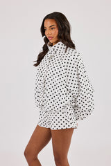 Polka Dot Jacket - White