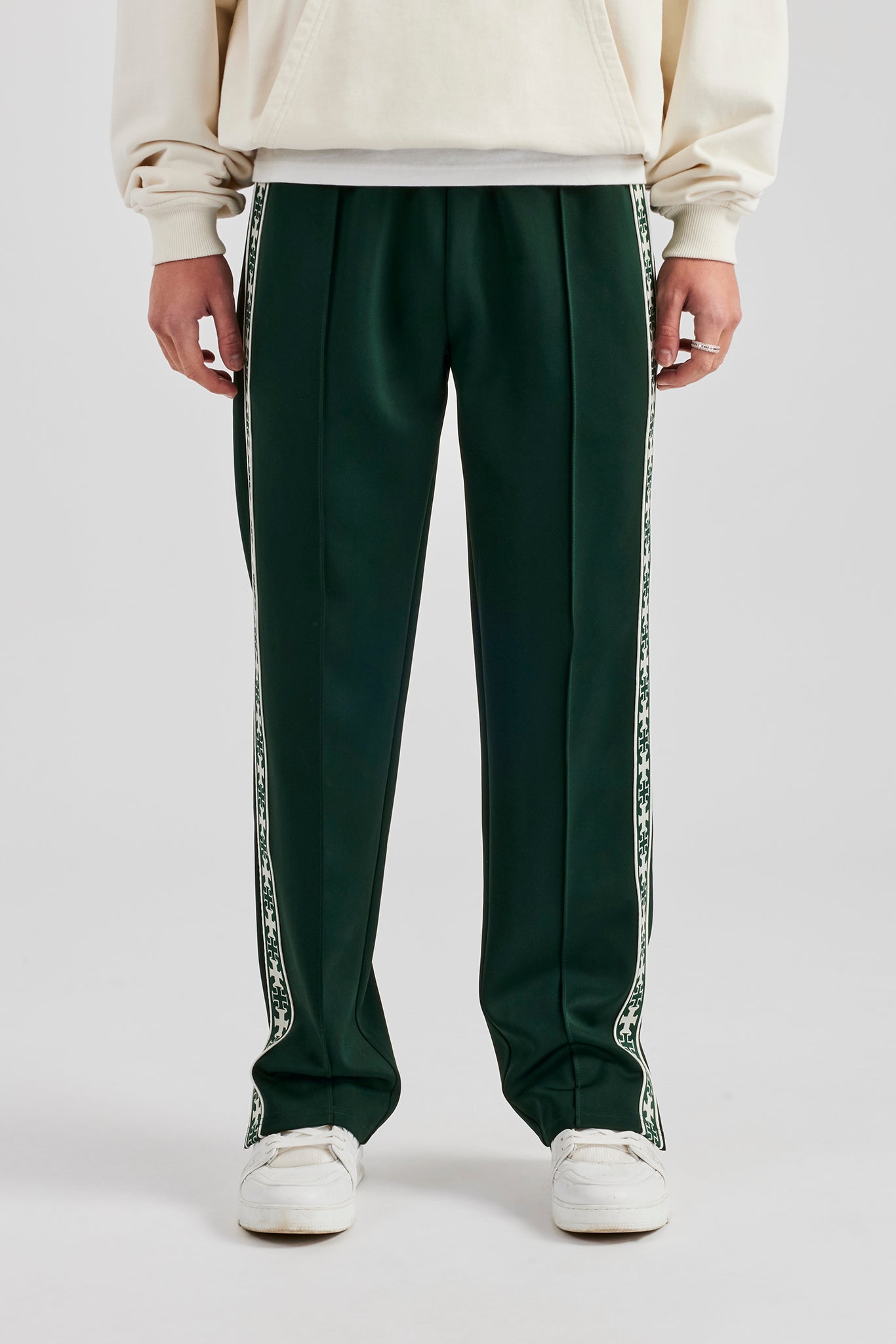 Taping Split Hem Track Pant - Forest Green
