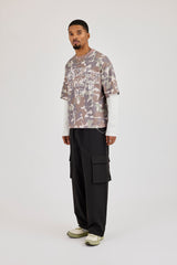 Ripstop Cargo Trouser & Star Outline Jean Chain - Black