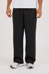 Relaxed Tape Detail Trouser - Black
