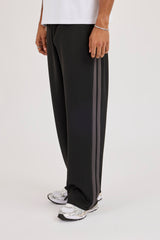 Relaxed Tape Detail Trouser - Black