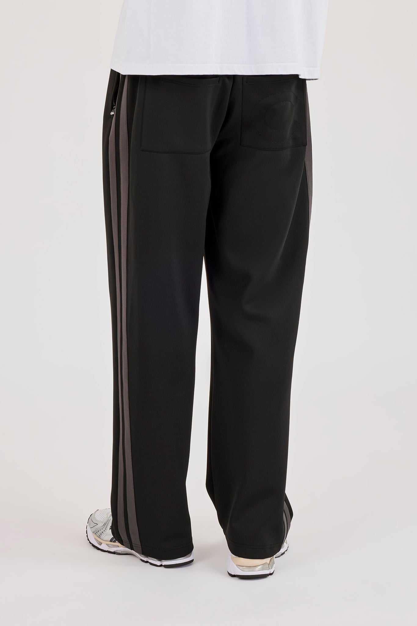 Relaxed Tape Detail Trouser - Black