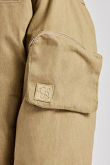 Utility-Cargo-Bomberjacke aus Twill - Taupe