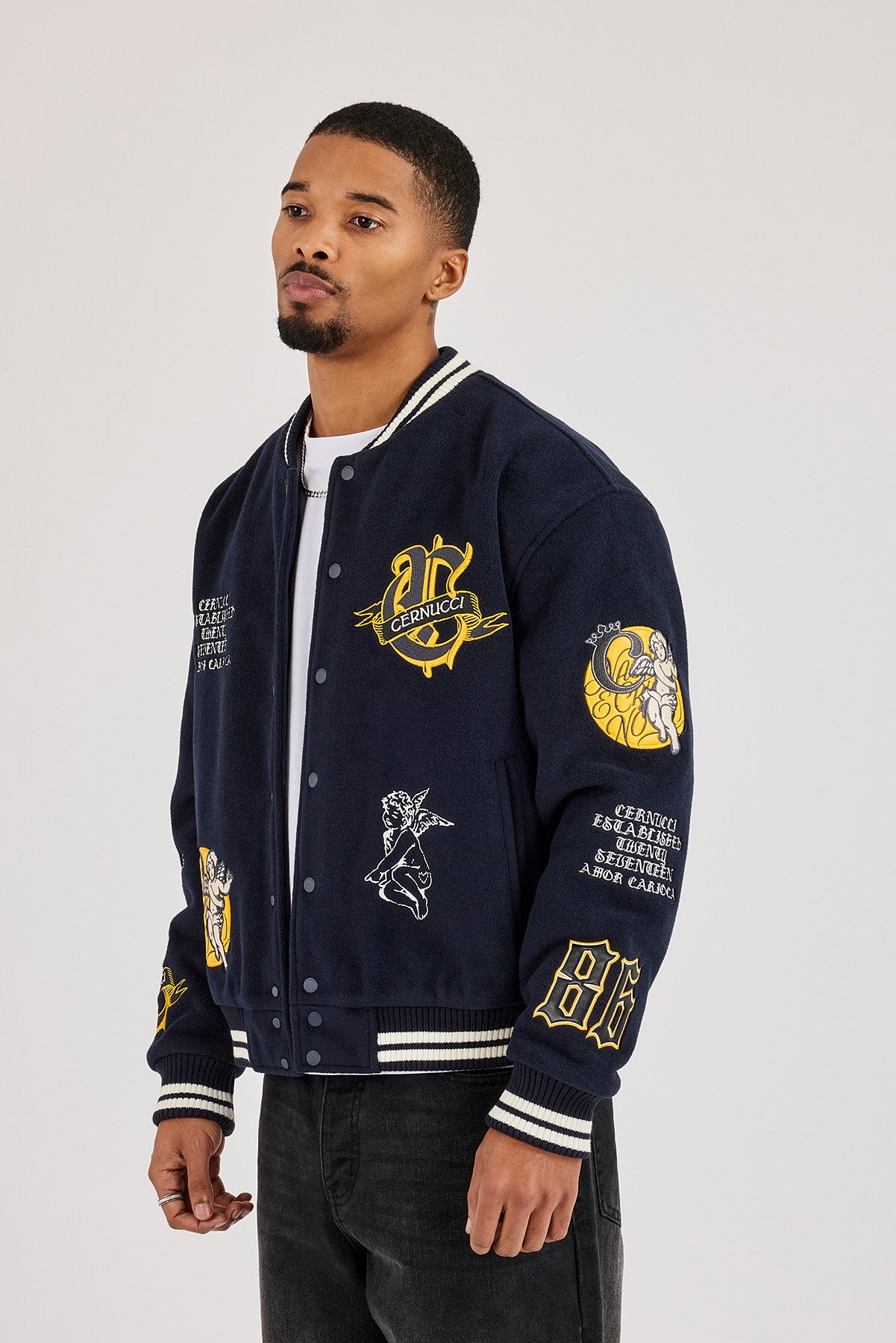 Cherub Meus Crias Varsity Jacket - Navy