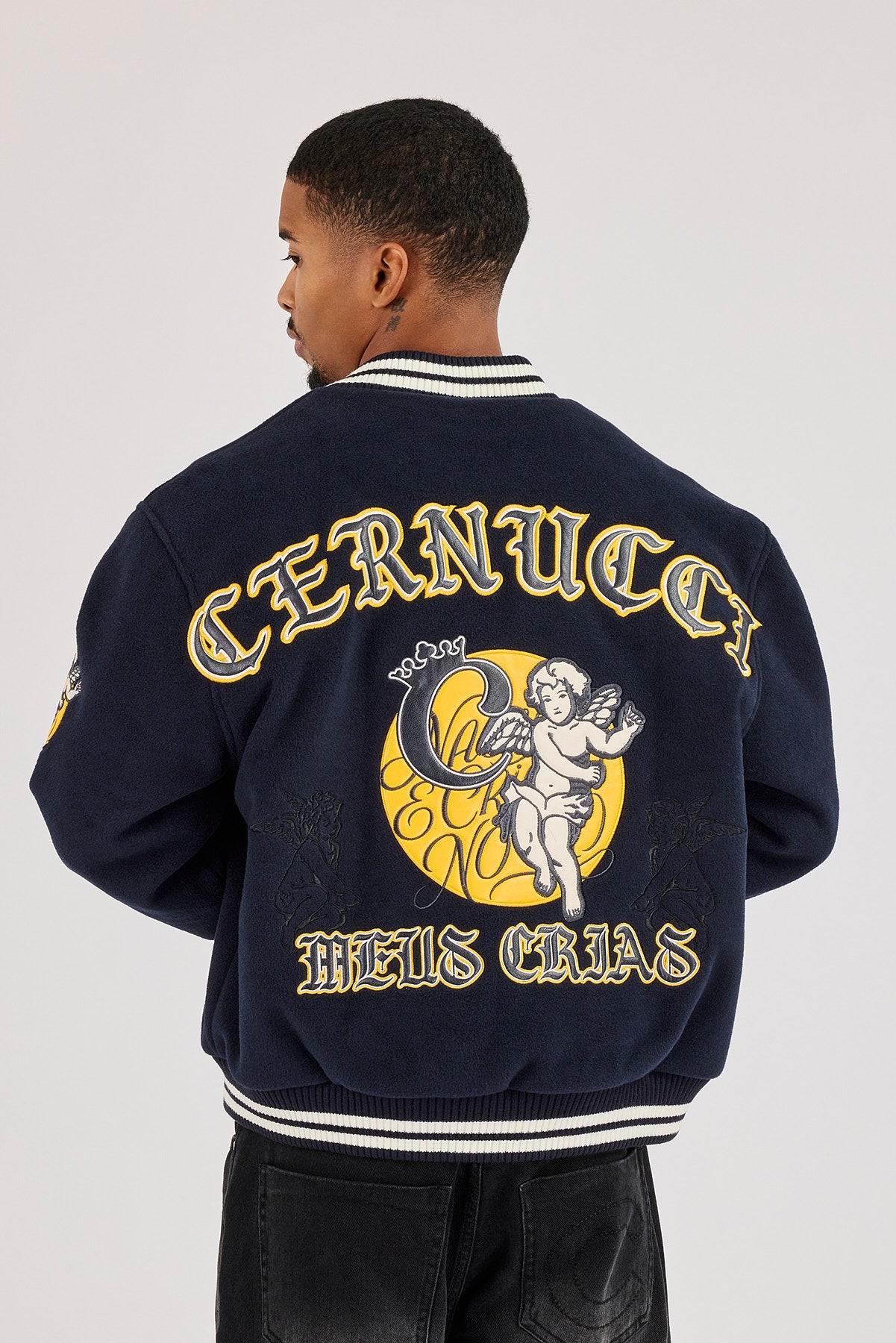 Cherub Meus Crias Varsity Jacket - Navy