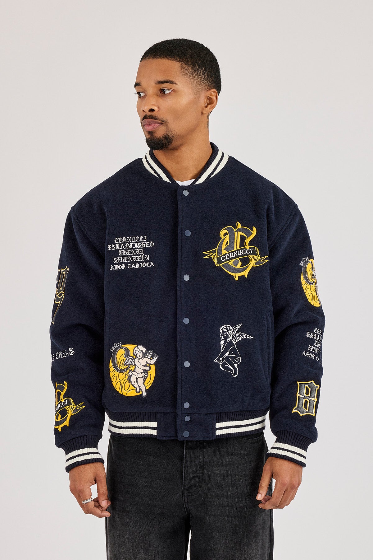 Cherub Meus Crias Varsity Jacket - Navy