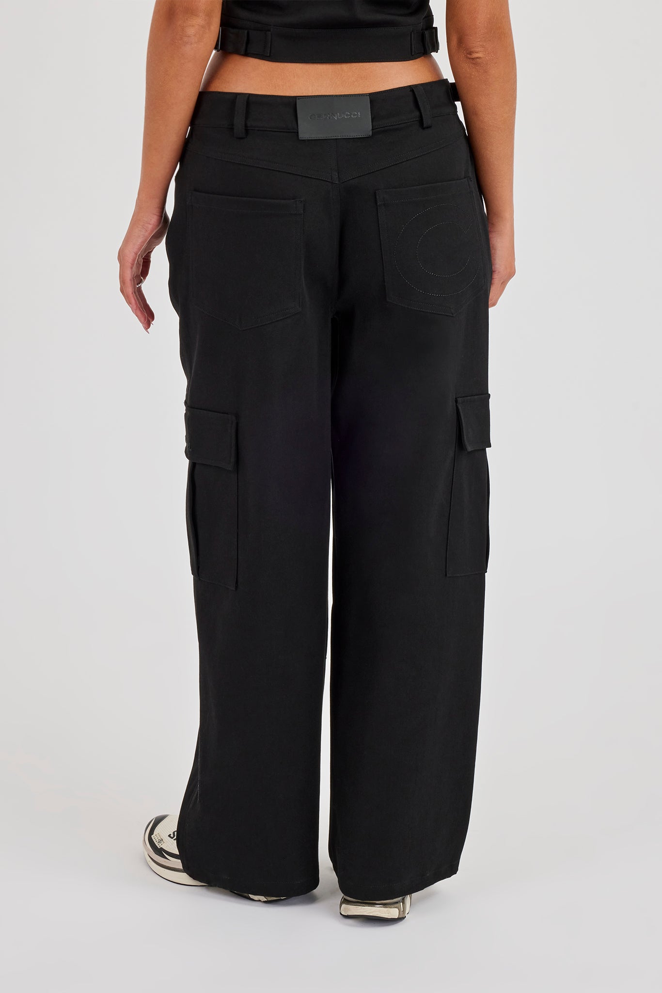 Twill Cargo Trouser - Black