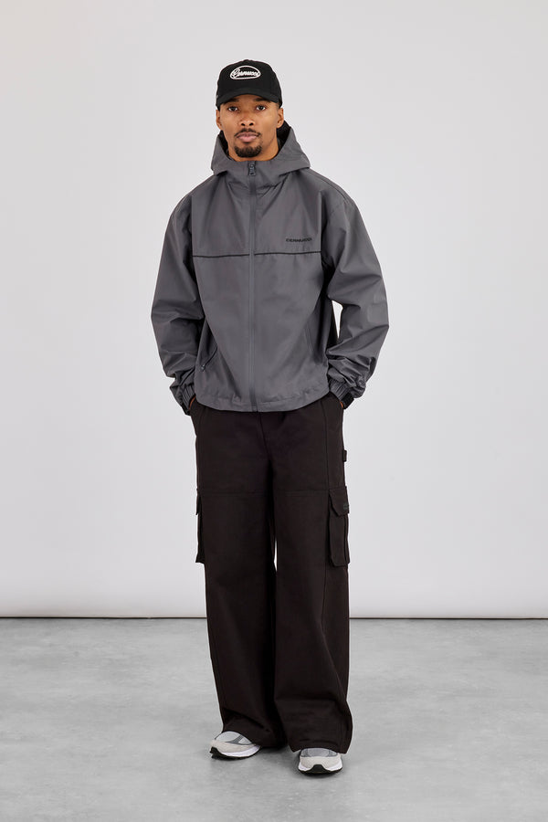 Baggy Cargo-Hose – Schwarz