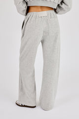 Towelling Relaxed Jogger - Grey