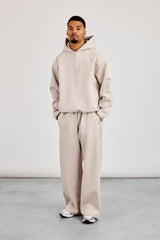 Scuba Half Zip Hoodie - Light Grey